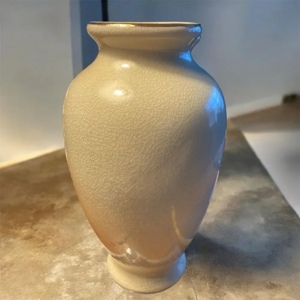 🌸 Vintage Japanese Bijutsu Toki Peacock Vase | 9”